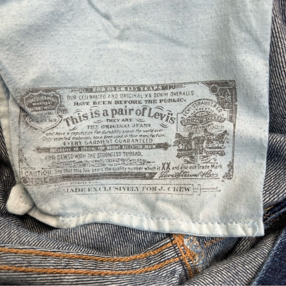 Levi's 501 Selvedge Button Fly Jeans For JCrew 34 x 30 - Picture 9 of 10